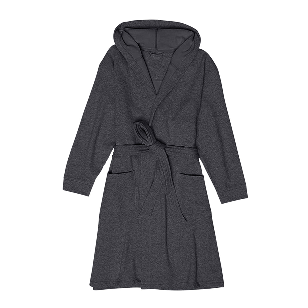 Hooded Sweatshirt Style Robe - Grey