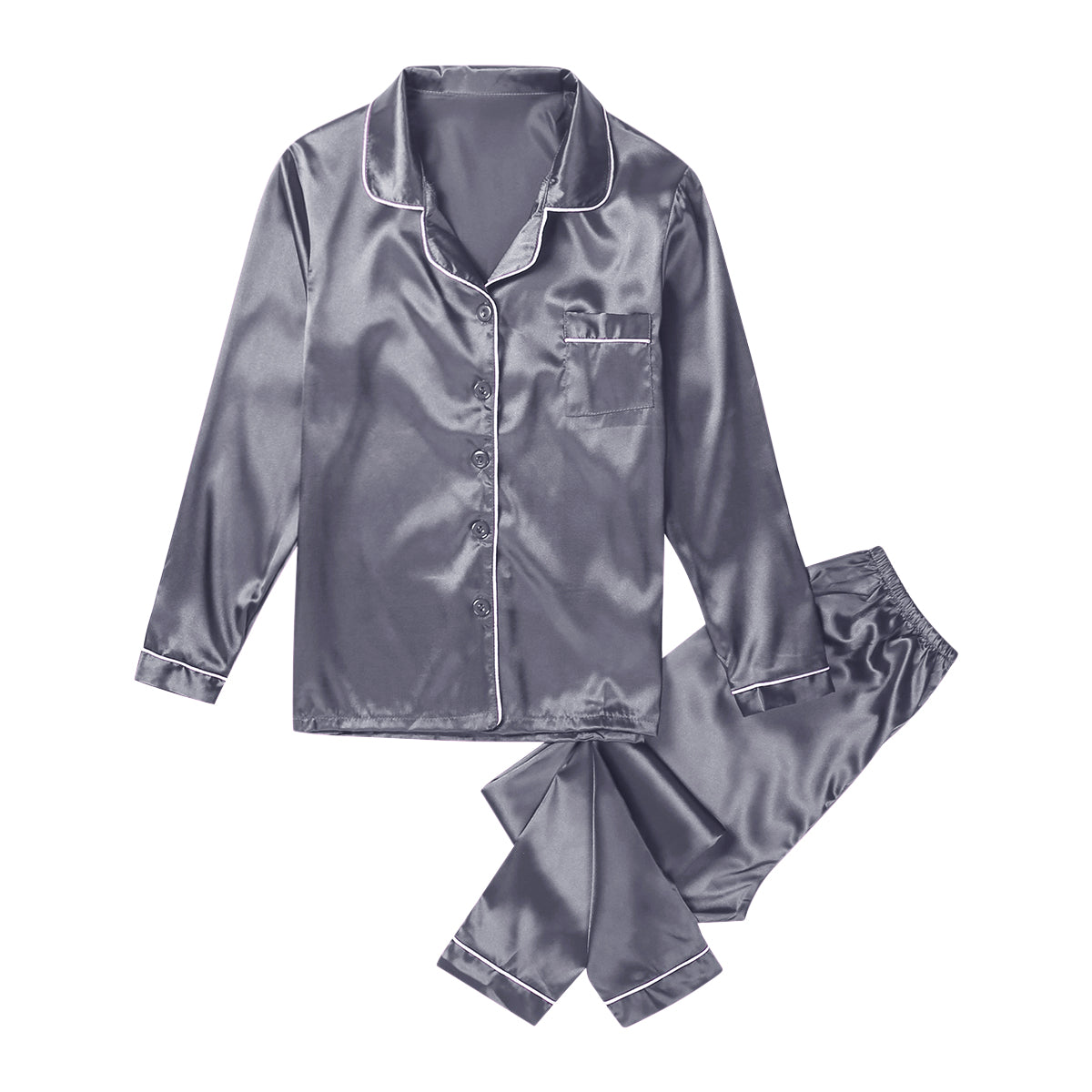 Grey silk 2025 pyjama set