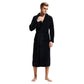 Black Shawl Collar Fleece Robe