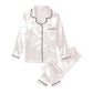 Satin Pajama Set - White