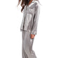 Satin Pajama Set - Grey
