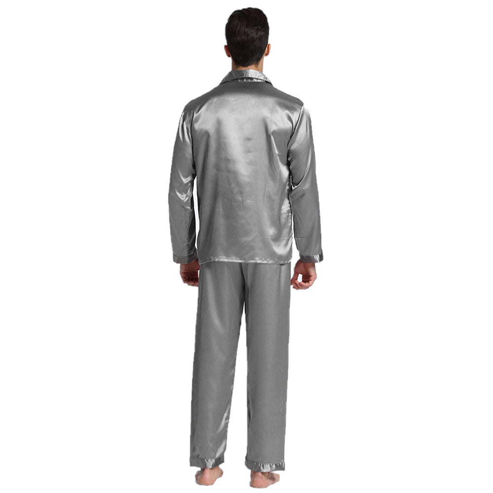 Silky Satin Pajama Set for Men –